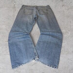 Mens vintage Y2K grunge opium underground baggy bootcut light wash 36x32